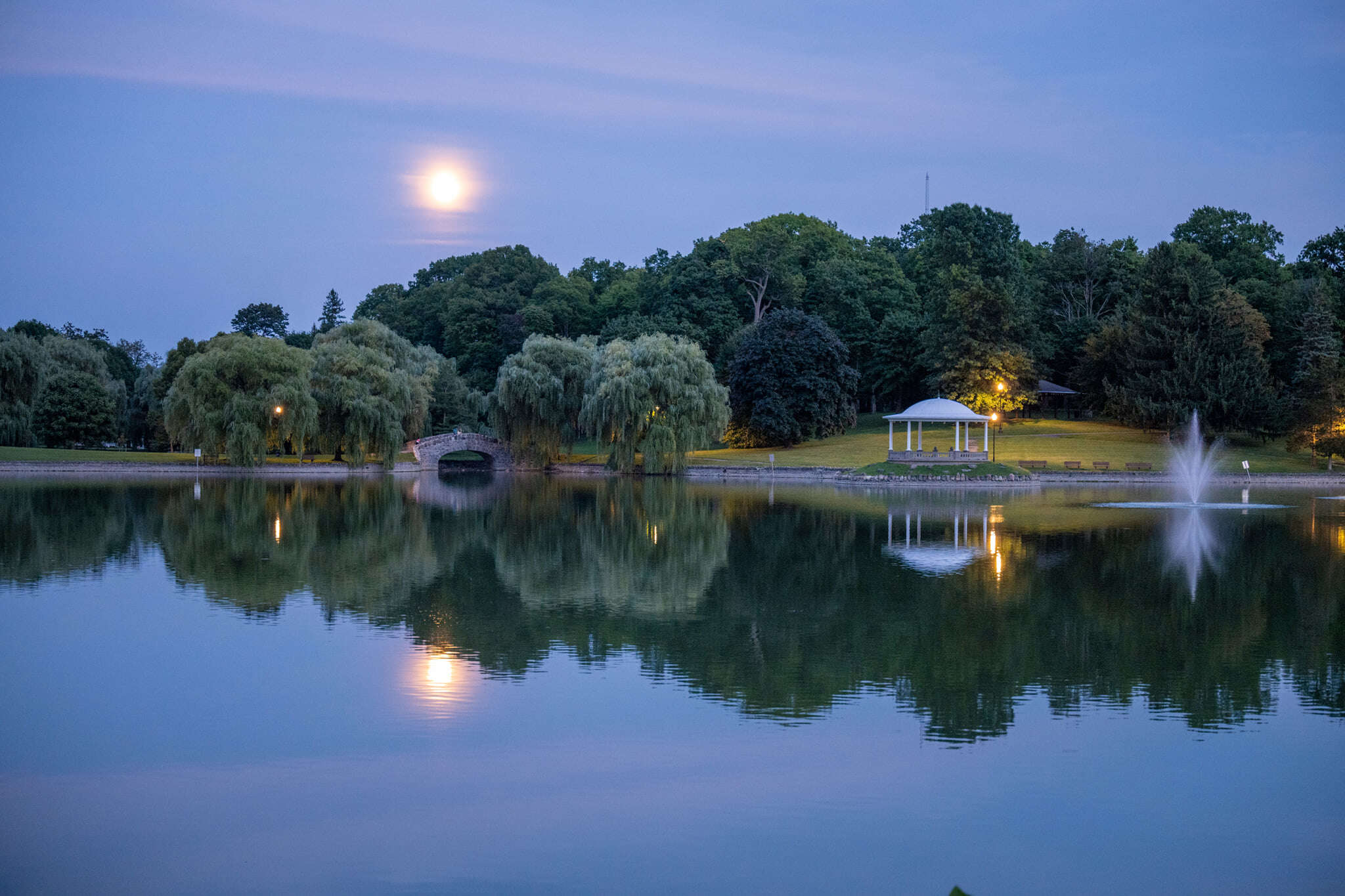 Onondaga Park Gazebo at night